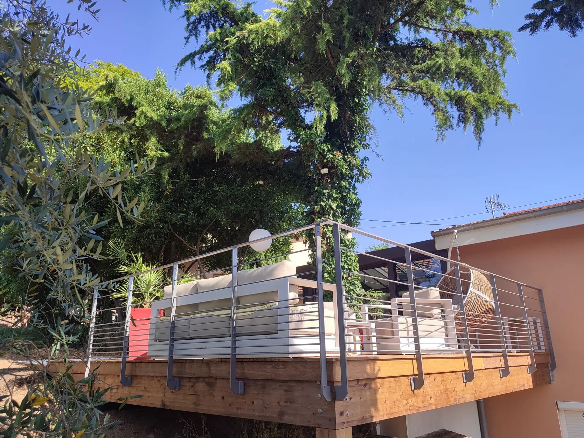 terrasse rambarde metal