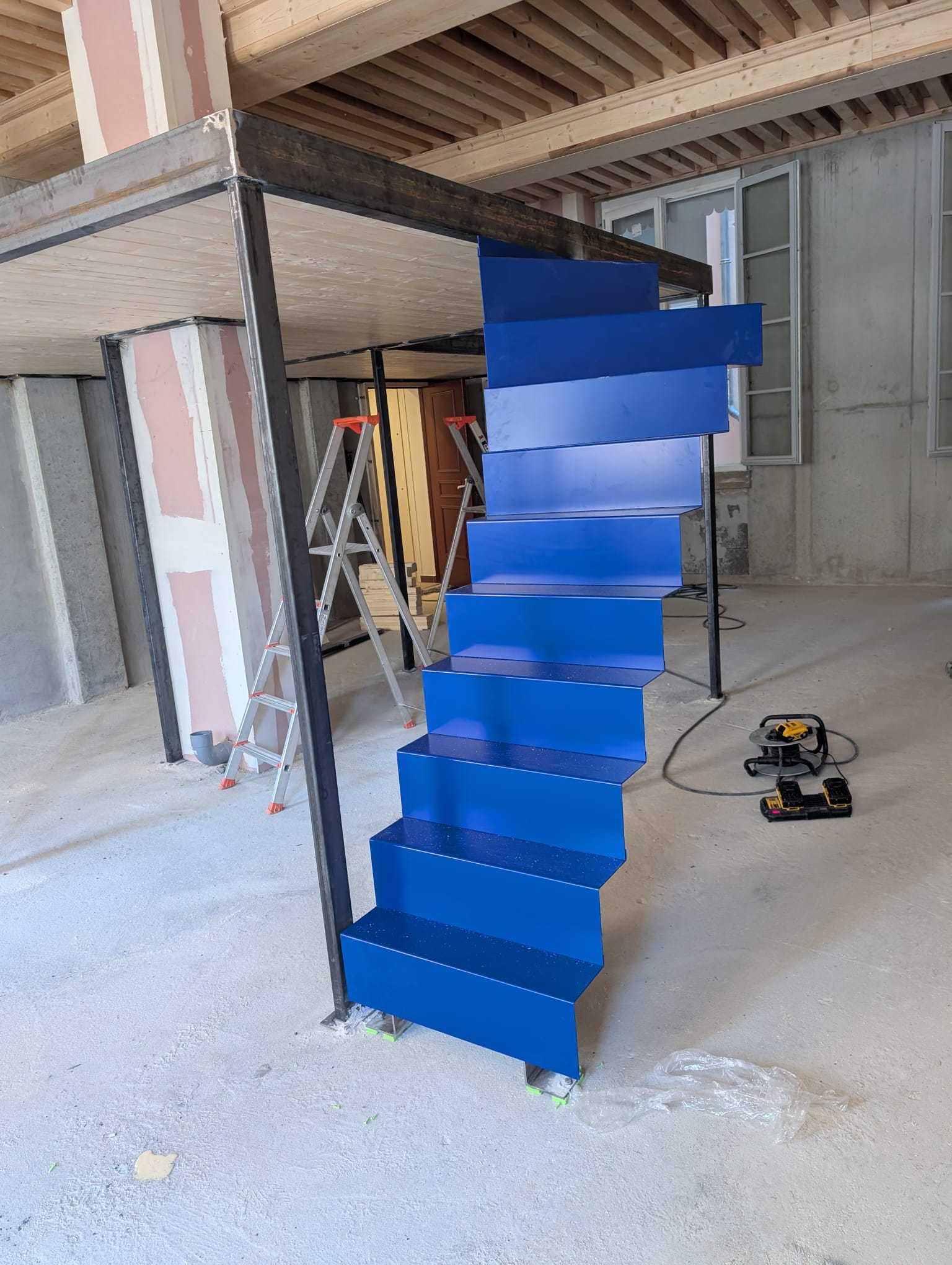 Metal; Atelier; escalier